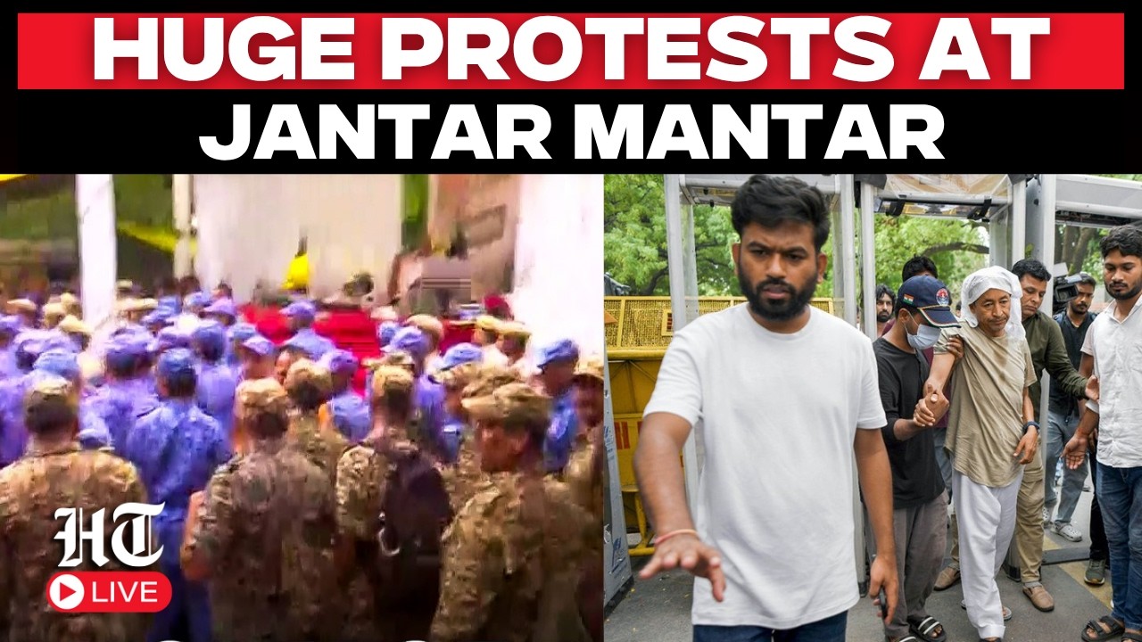 LIVE: Sonam Wangchuk Taken To Hospital, Full Security Deployed At Jantar Mantar | RAF |Delhi Police