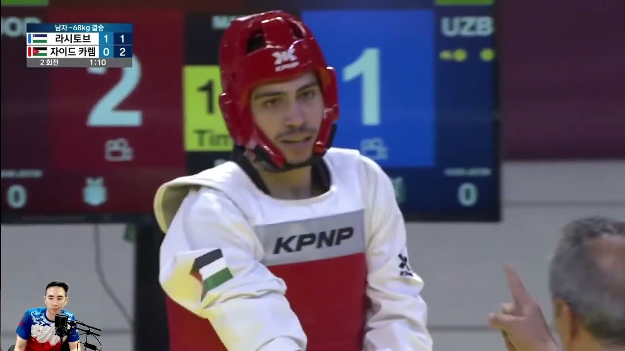 Modern Taekwondo Strategies! Ulugbek [UZB] Vs Zaid [JOR] -68kg Asian Champs FINAL!