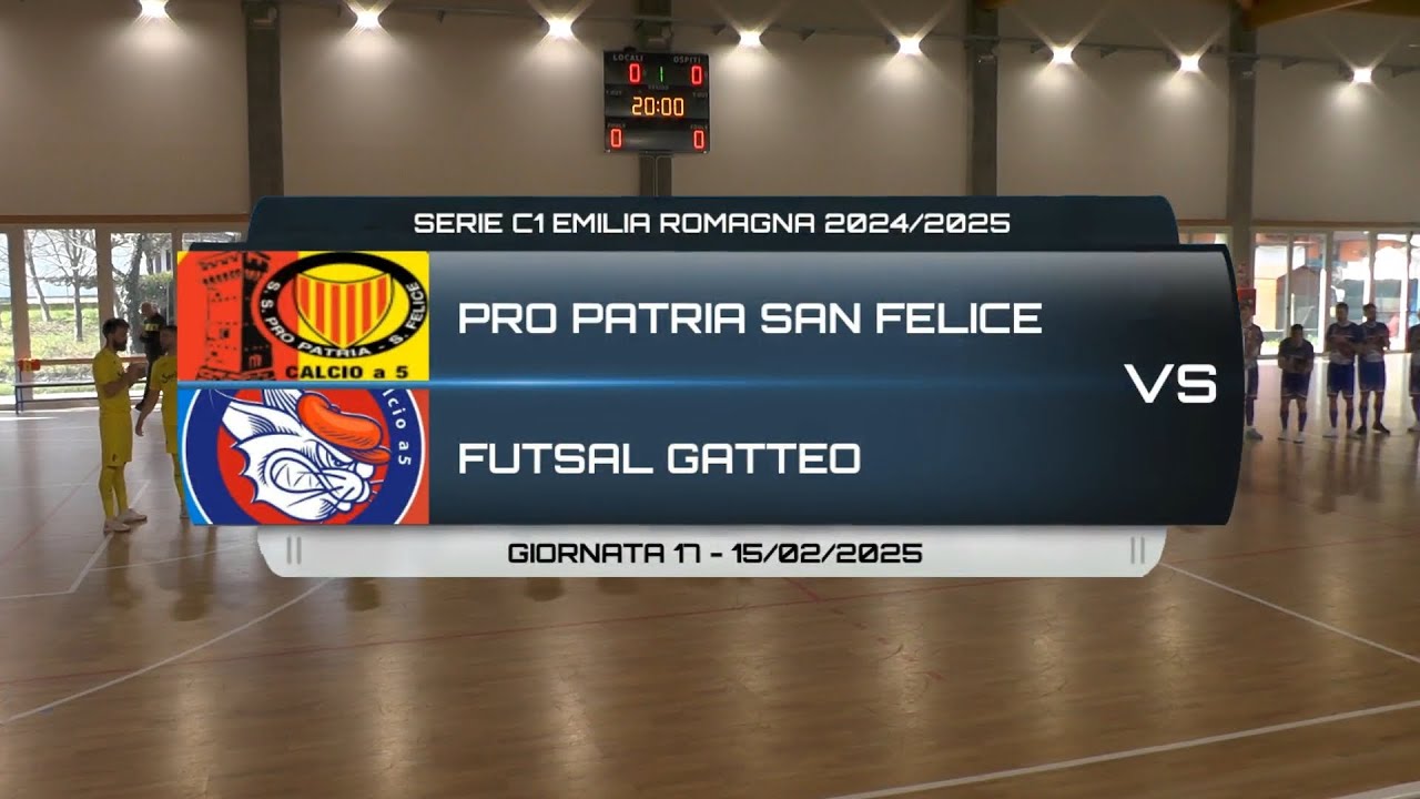 PRO PATRIA SAN FELICE VS FUTSAL GATTEO - SERIE C1 EMILIA ROMAGNA 2024/2025 GIORNATA 17 - 15/02/2025