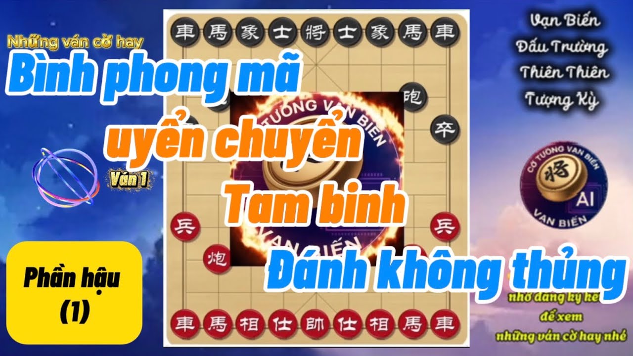Bình phong mã uyển chuyển đỡ Pháo đầu Tam binh
