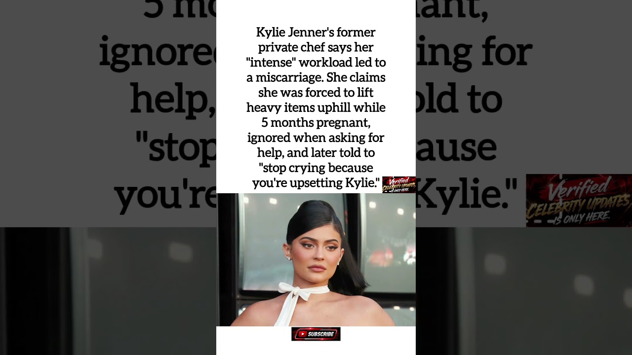 Kylie Jenner Sued by Ex-Chef Over Grueling Workload During High-Risk Pregnancy #shorts #drama