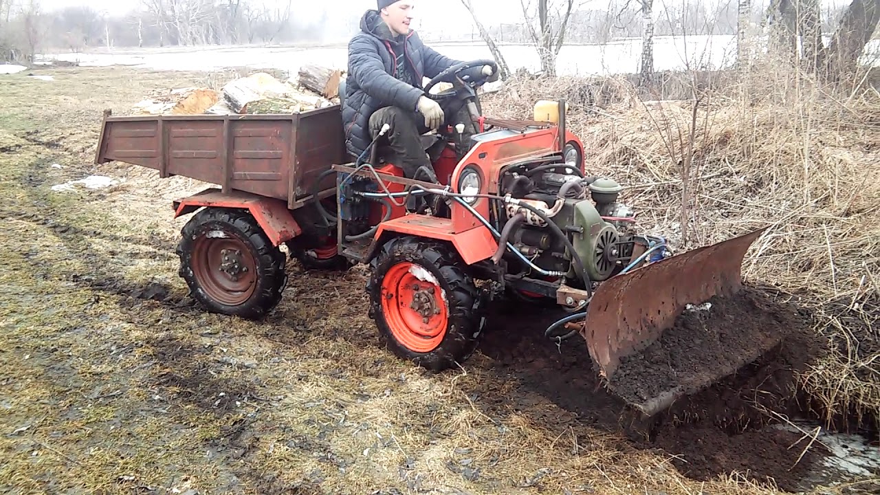 Мінатрактор на газу, гбо на 
