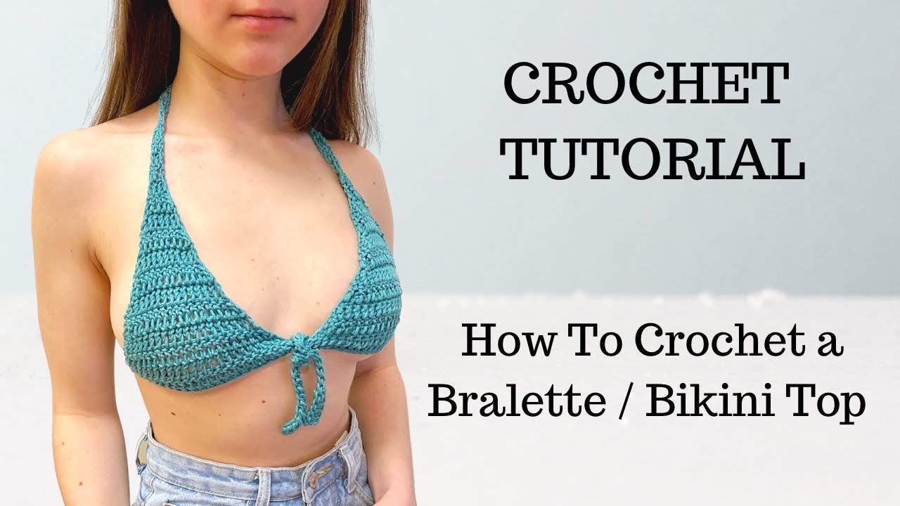 Crochet Bralette / Bikini Top Tutorial | DIY Beginner-Friendly Crochet Top | The Crocheting