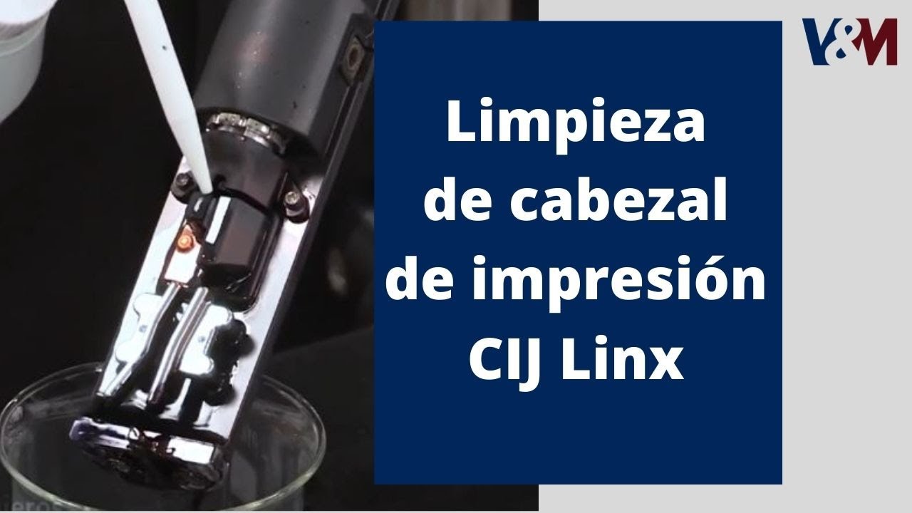 Limpieza del cabezal de impresión de la codificadora Linx CIJ serie 89