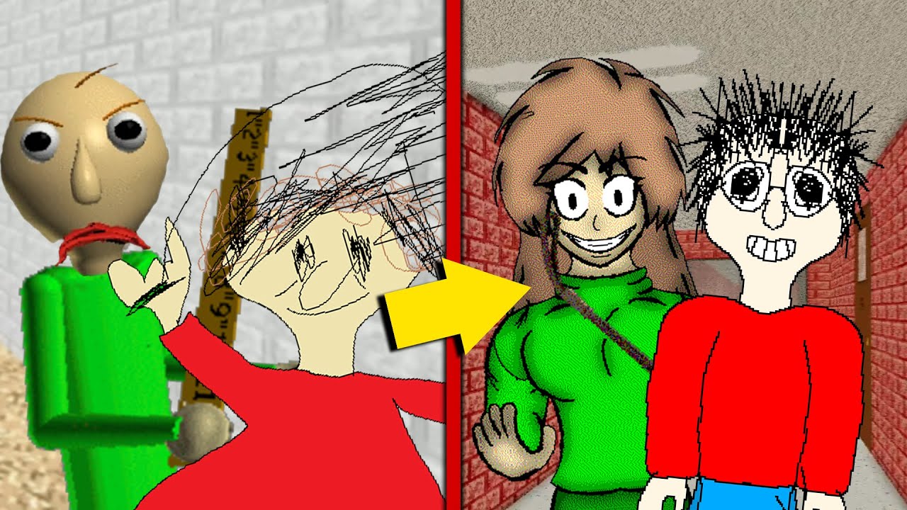 What if Baldi was a girl and Playtime was a boy...? (Spoiler: It's weird.) | Baldi's Basics