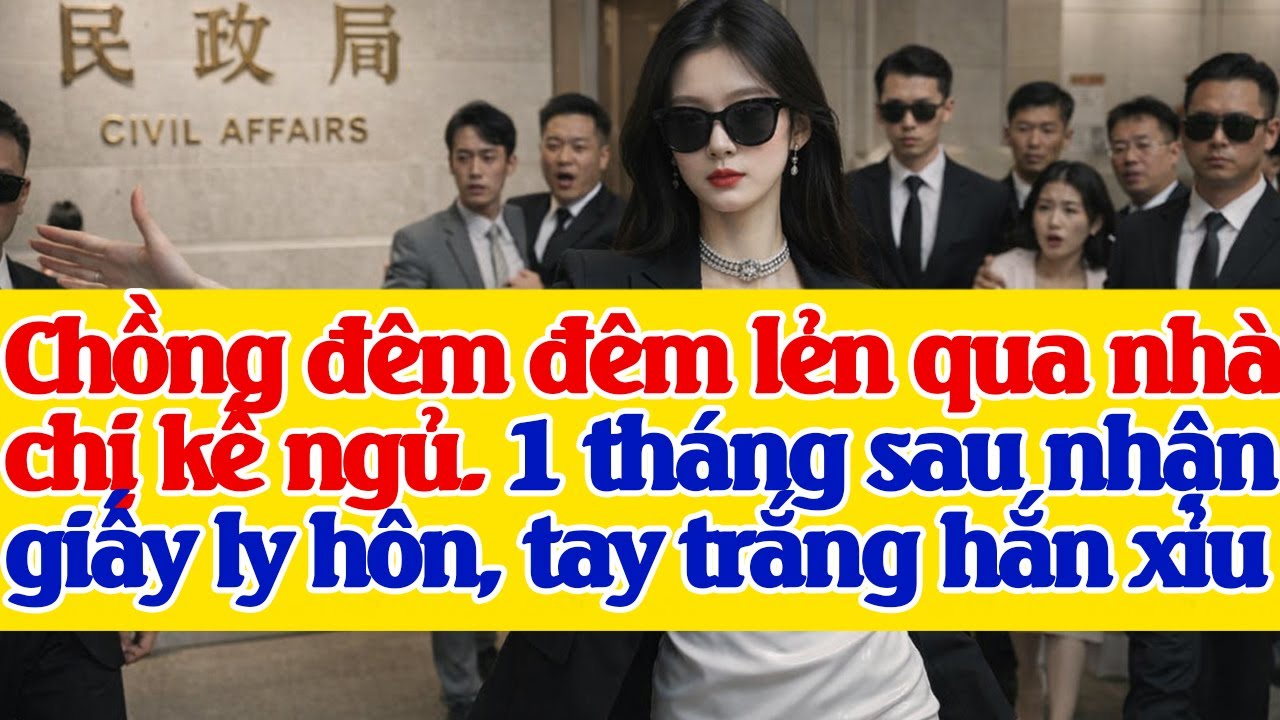Chồng đêm đêm lẻn qua nhà chị kế n.g.ủ. 1 tháng sau nhận giấy ly hôn, tay trắng hắn té xỉu