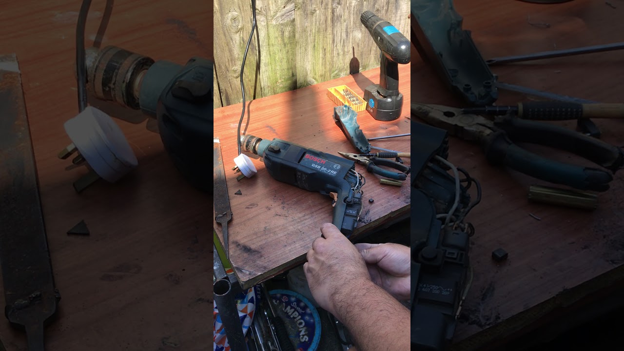 How to repair electric drill motor sparking carbon brush contact armature motor
