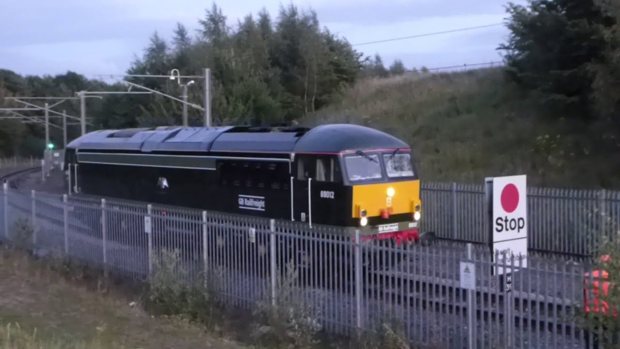 69 012 arriving 51 late at Hitachi Factory 7/8/24
