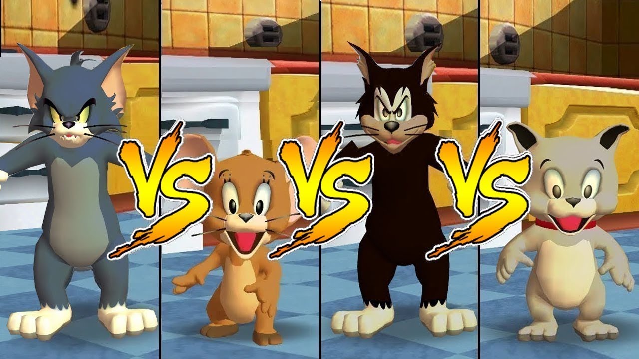 Tom and Jerry in War of the Whiskers Tom Vs Butch Vs Jerry Vs Tyke (Master Difficulty)