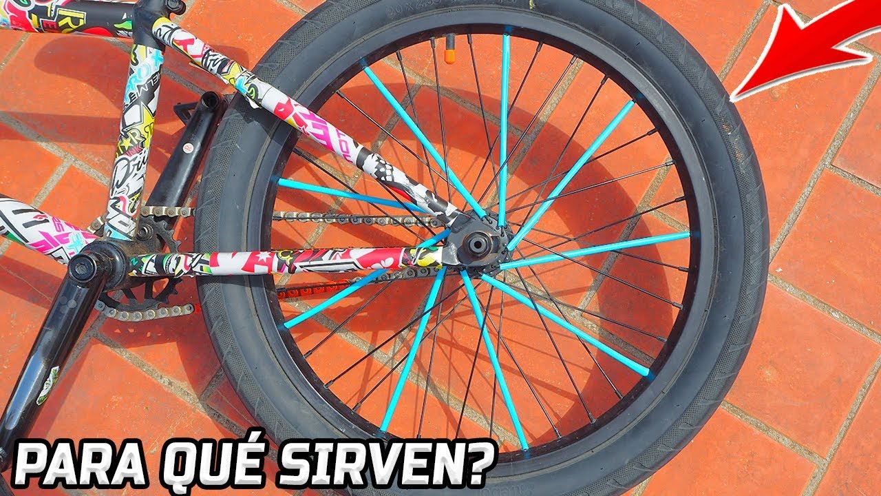 POR QUÉ SE PONEN PAJITAS EN LOS RADIOS DE LA BICI? - Os enseño como se hace