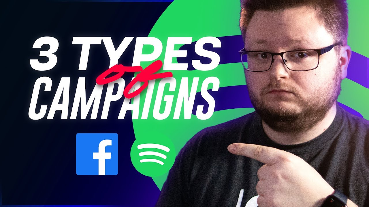 3 Types of Spotify Facebook Ad Campaigns