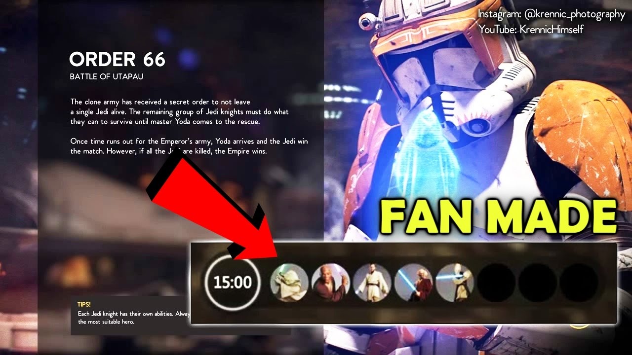 Order 66 Mode Concept Art - Star Wars Battlefront 2 (2017)