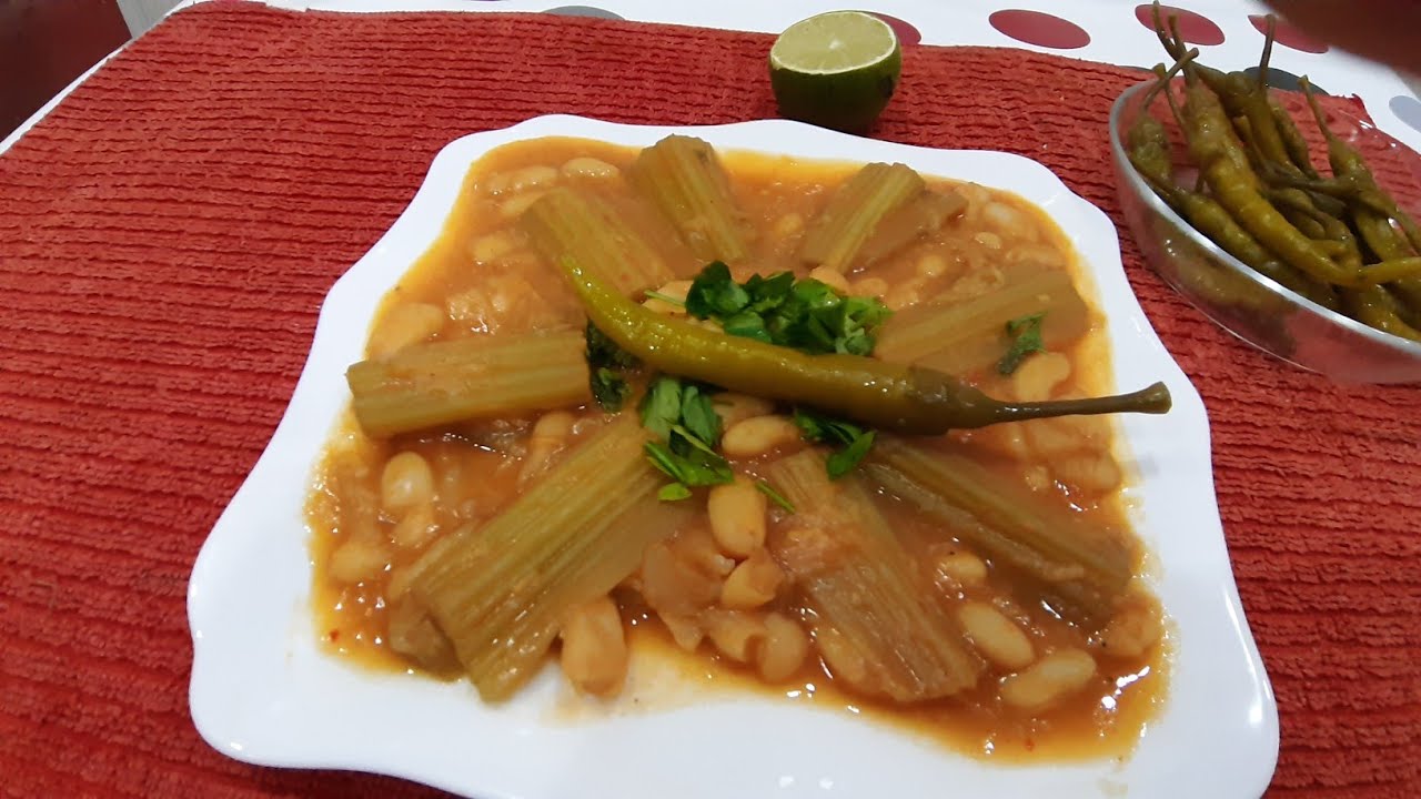 جواز لوبيا بالخرشف التقليدية  haricots blancs aux cardons ..recette traditionnelle