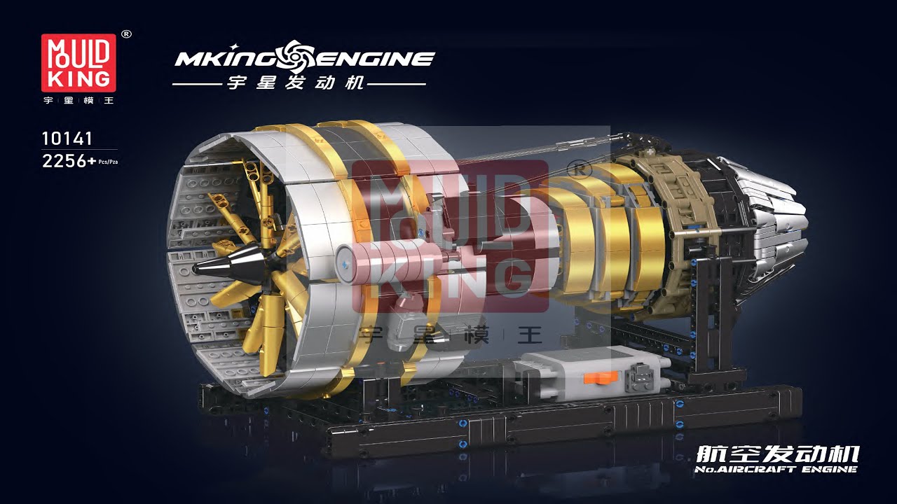 Mould King Instructions - Aircraft Engine - 10141
