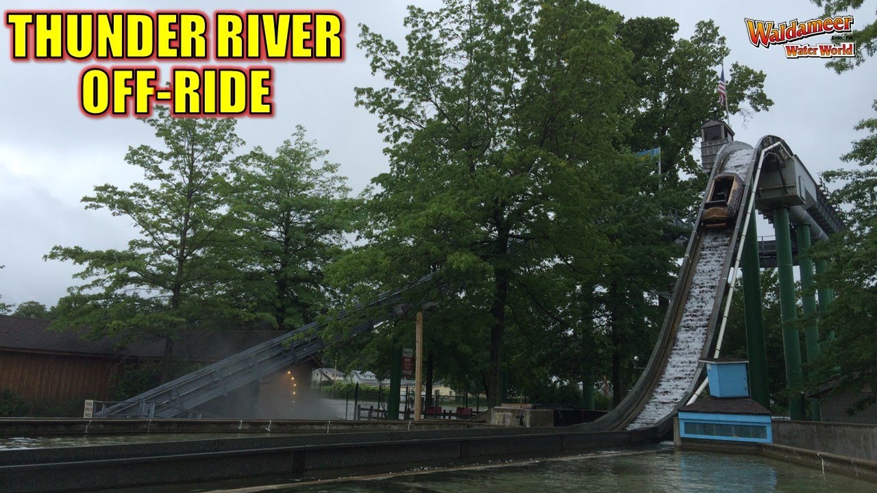 Thunder River Off-Ride Footage, Waldameer Hopkins Log Flume | Non-Copyright