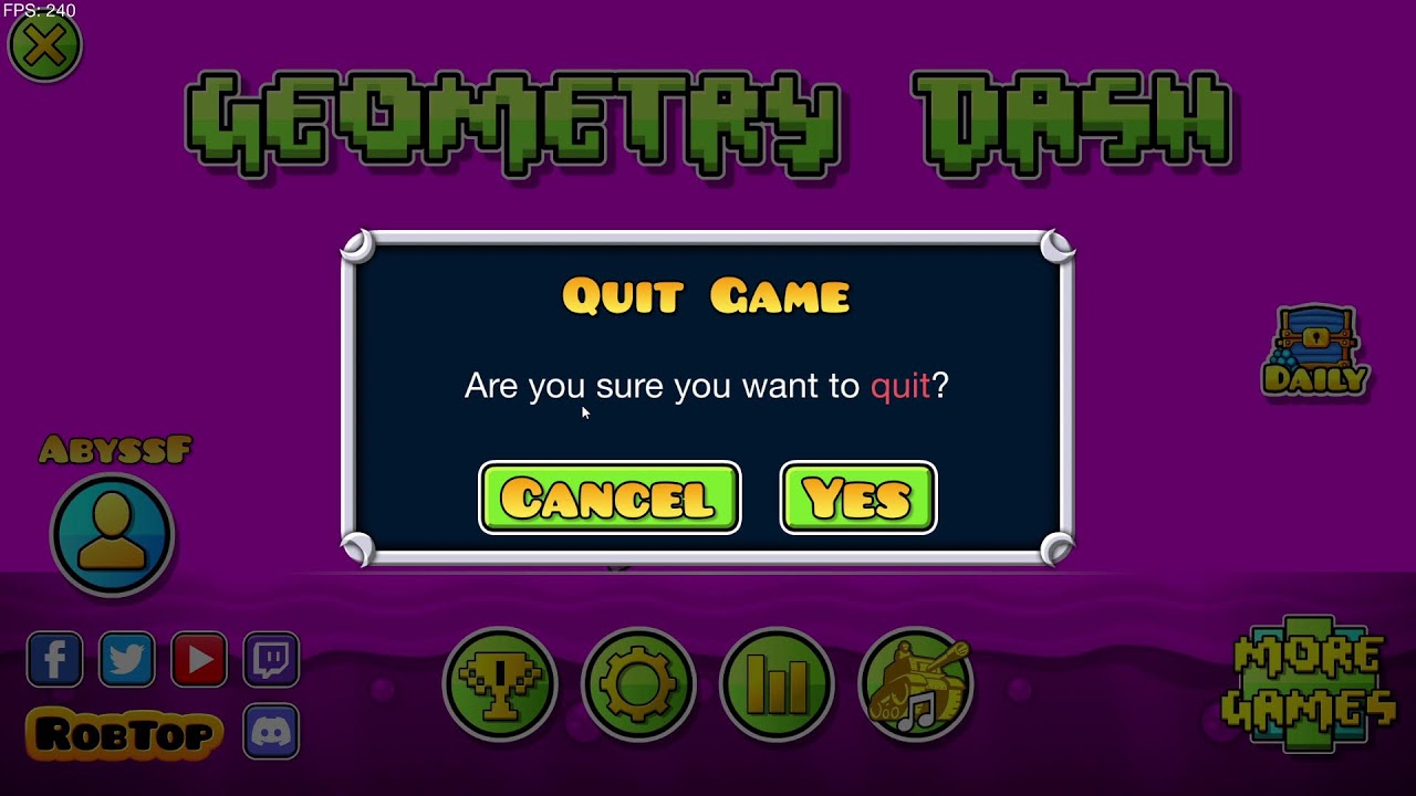 Yet Another Geometry Dash Stream
