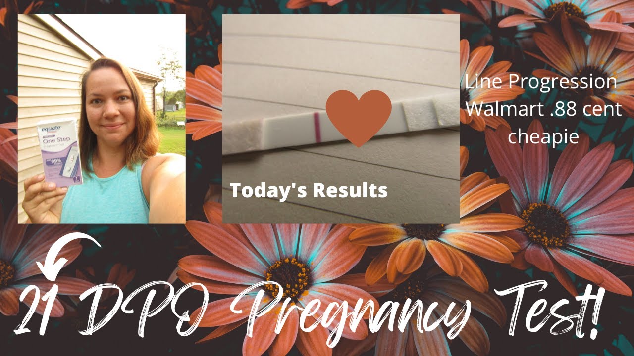 21 DPO Pregnancy Test Daily Line Progression Update