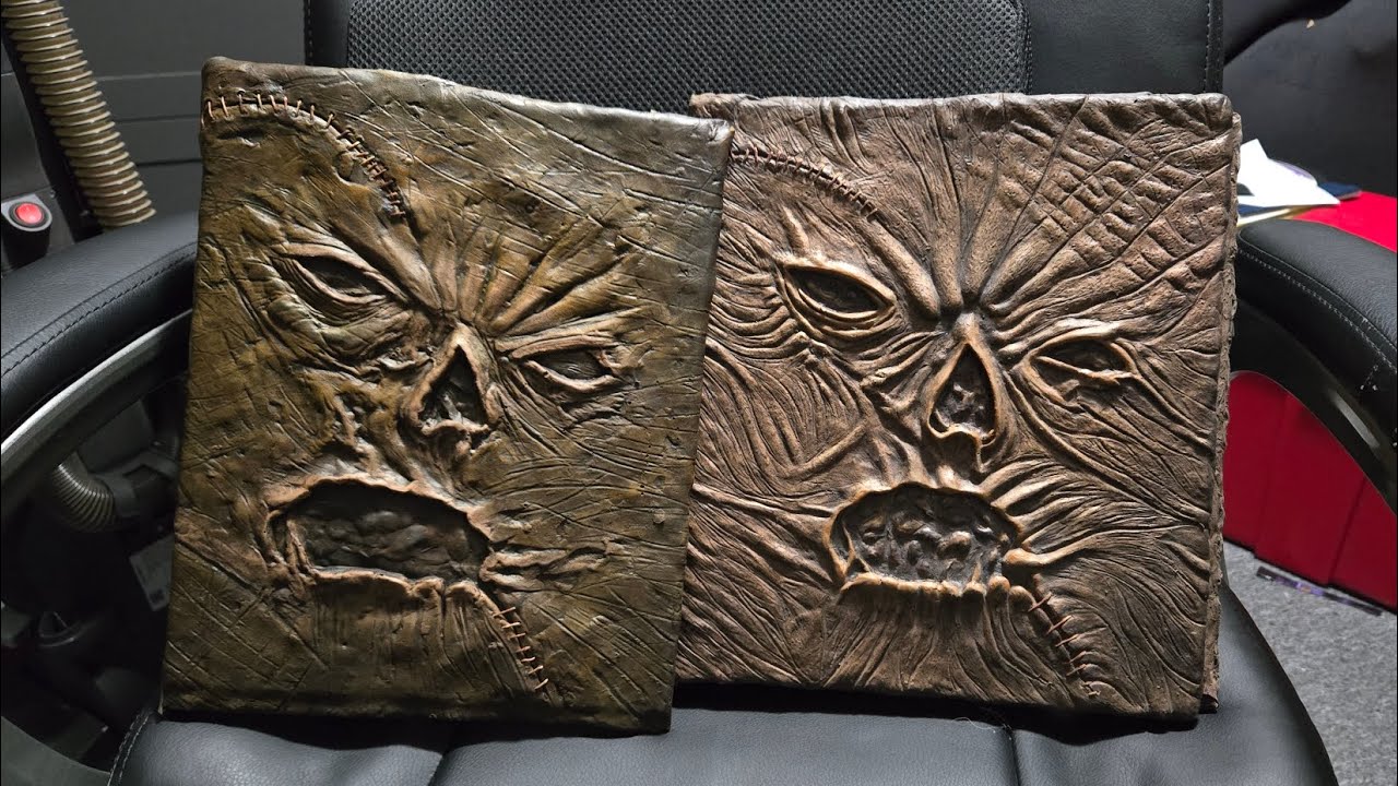 ash vs. evil dead necronomicon cover comparison. Who has the best fan sculpt?