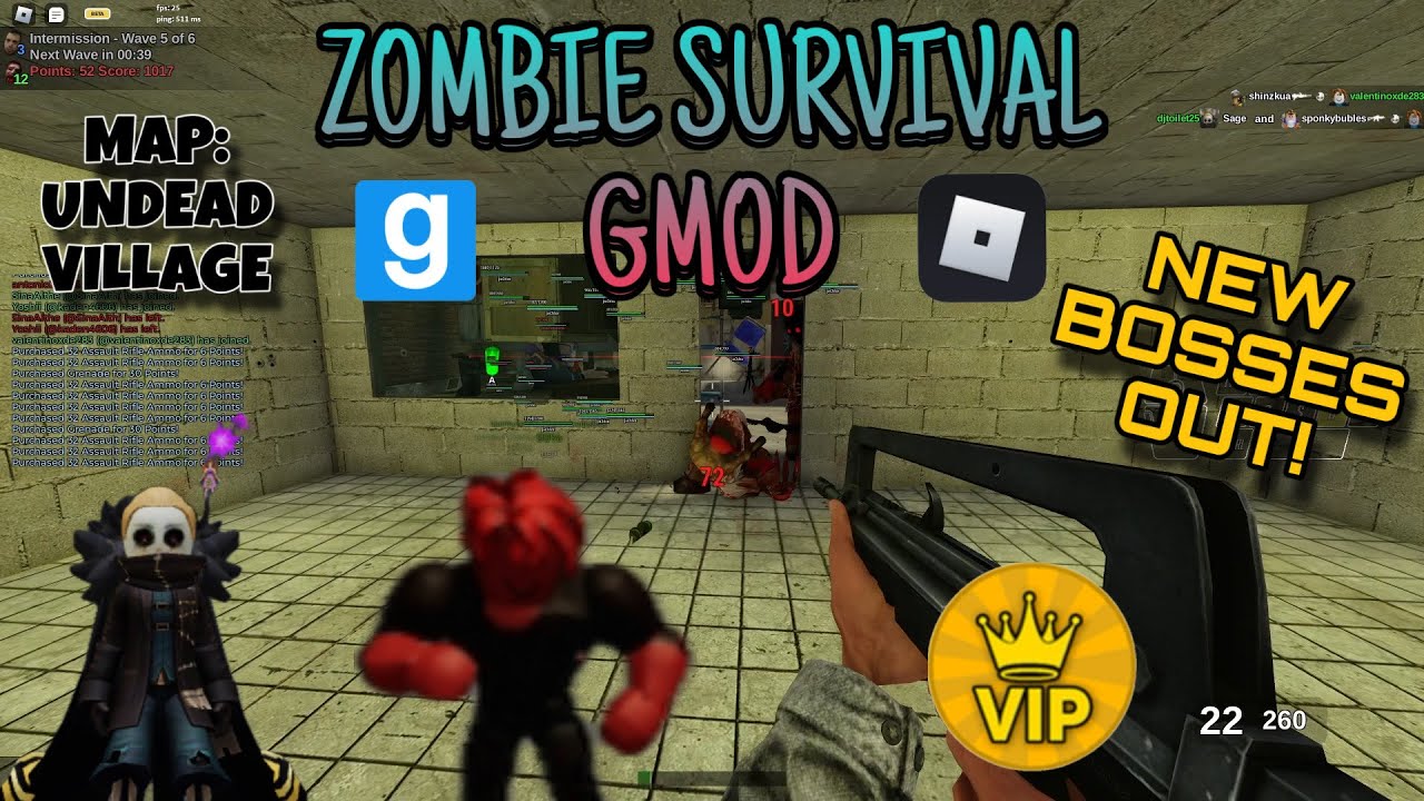 ZOMBIE SURVIVAL WIN - NEW BOSS UPDATE and UNDEAD VILLAGE MAP | Zombie Survival on @Roblox