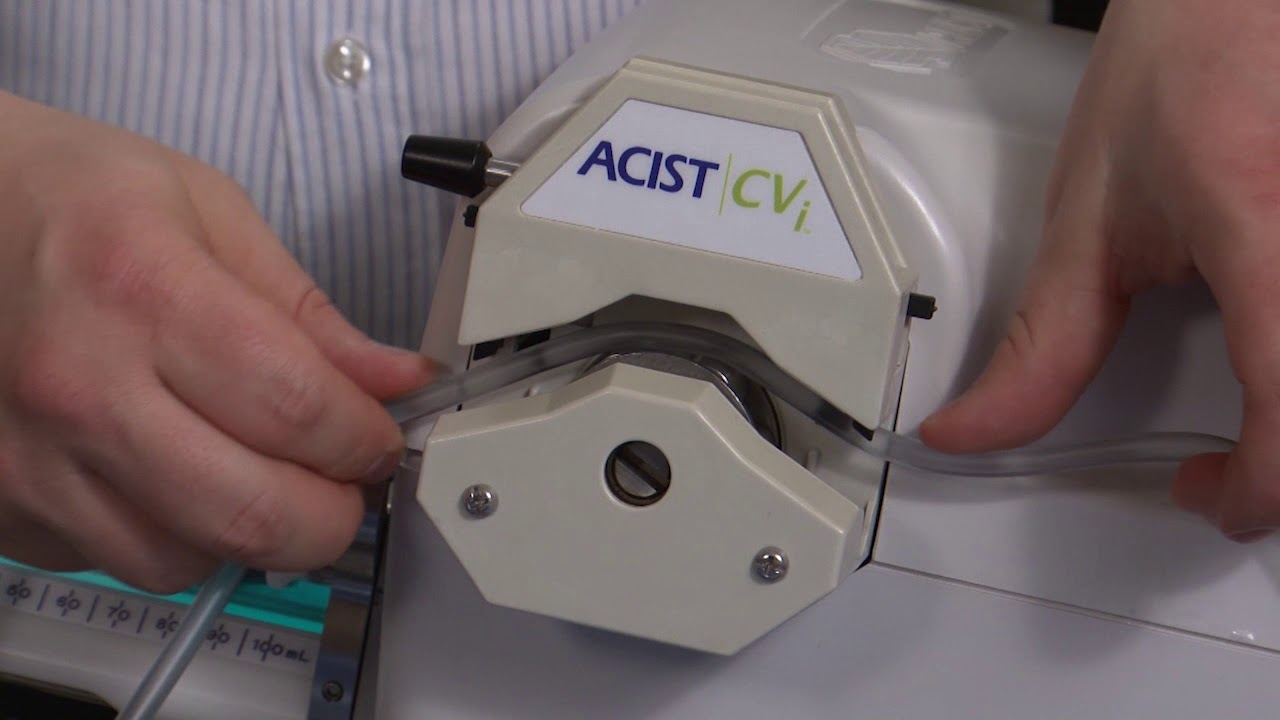 ACIST U - CVi™ Tubing Moving in Saline Pump