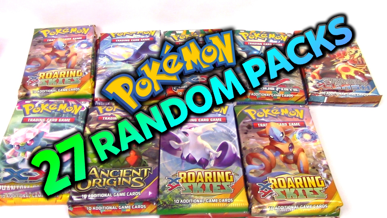 Opening 27 Random Pokemon Booster Packs From Target Blisters