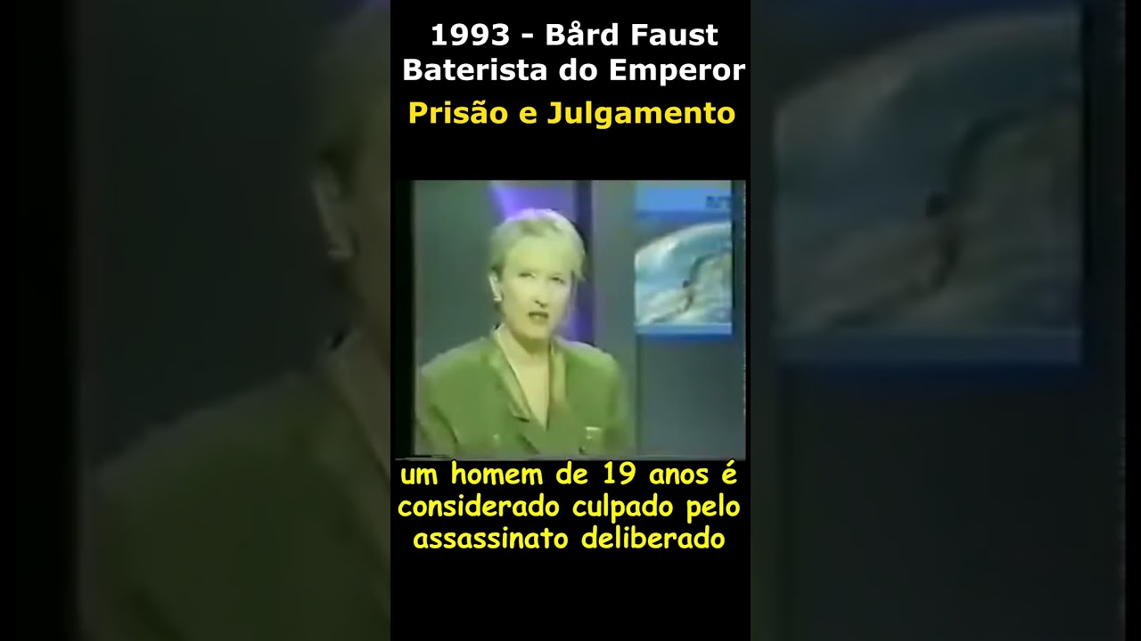 1993 - B&aring;rd Faust Baterista do Emperor e o assassinato de Magne Andreassen cenas de TV #blackmetal