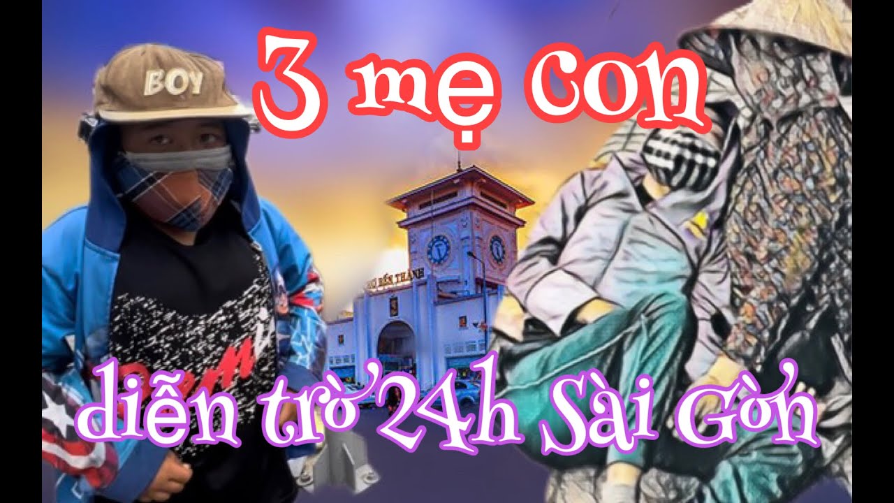 Mẹ cùng 2 con 