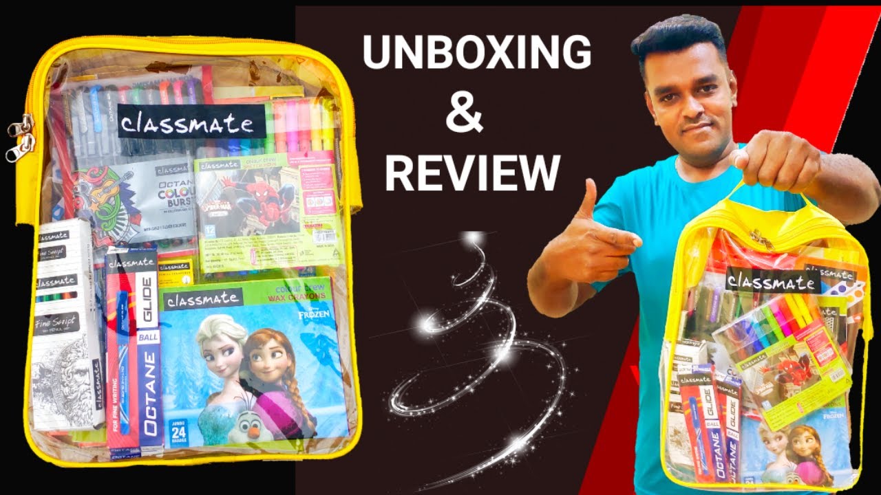 Classmate stationery kit | unboxing and review in Tamil |