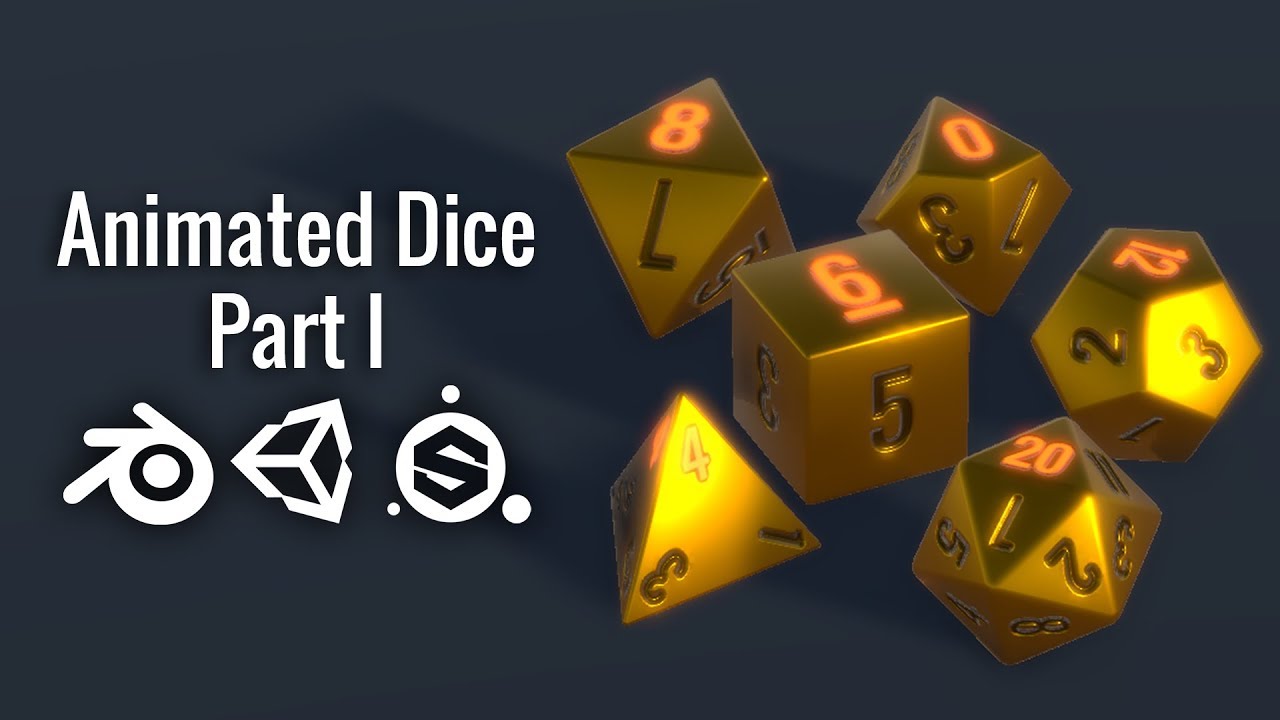 Animated Dice Part 1 : Blender, Substance Painter, and Photoshop - Ohh My