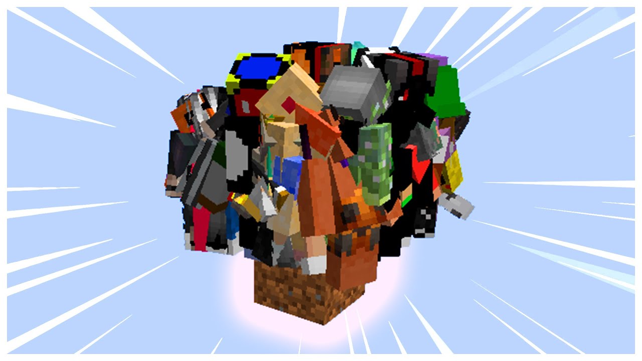 1 блок скайблока. Но 100 игроков пытаются его пройти.