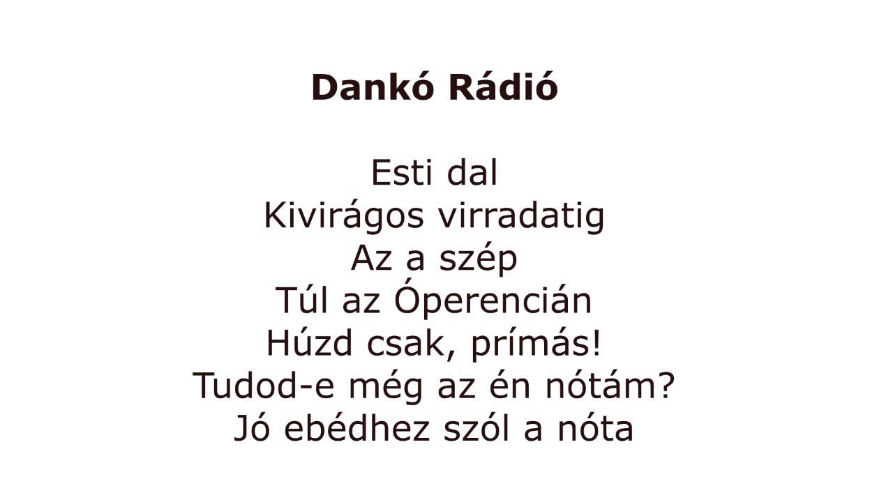 Dankó Rádió műsorszignálok (2013)