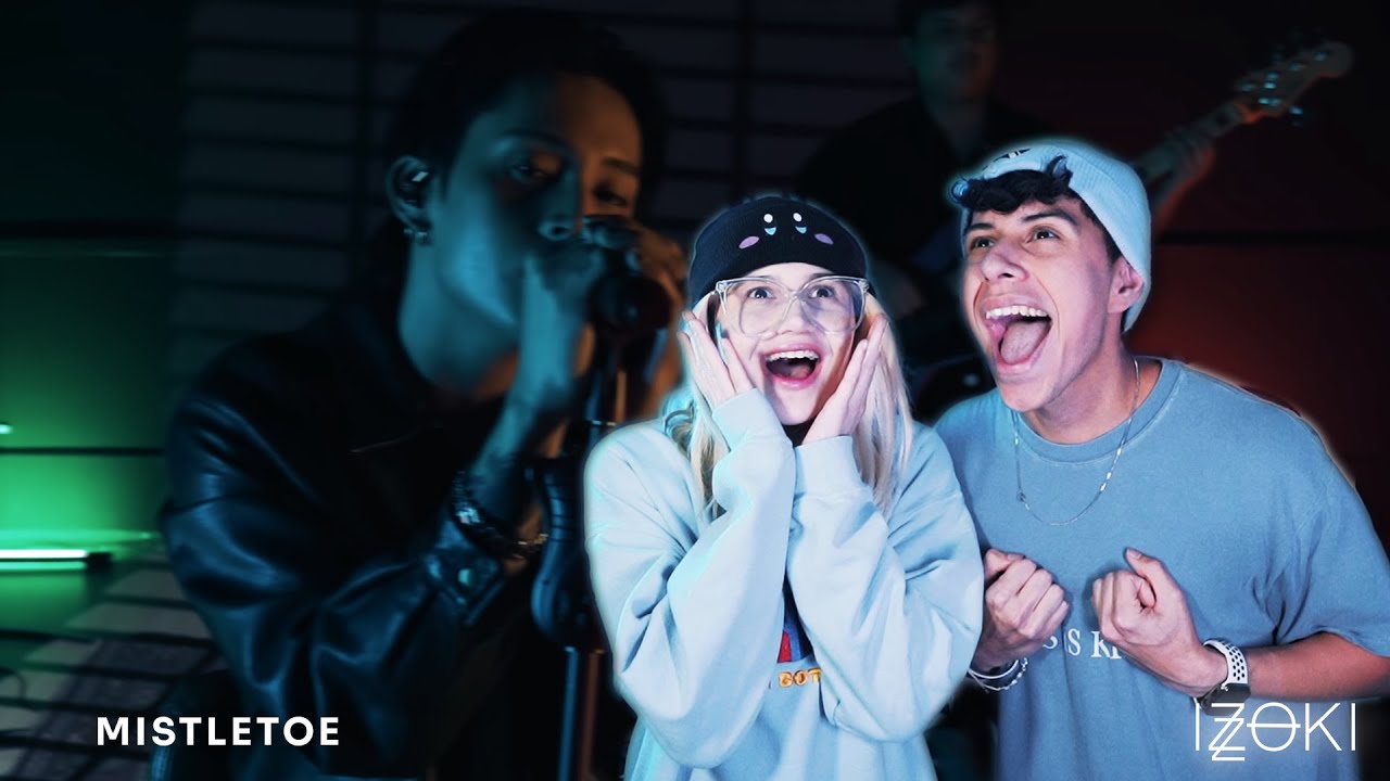 Music producer/singer duo reacts to Felip - Mistleltoe Live Band Cover