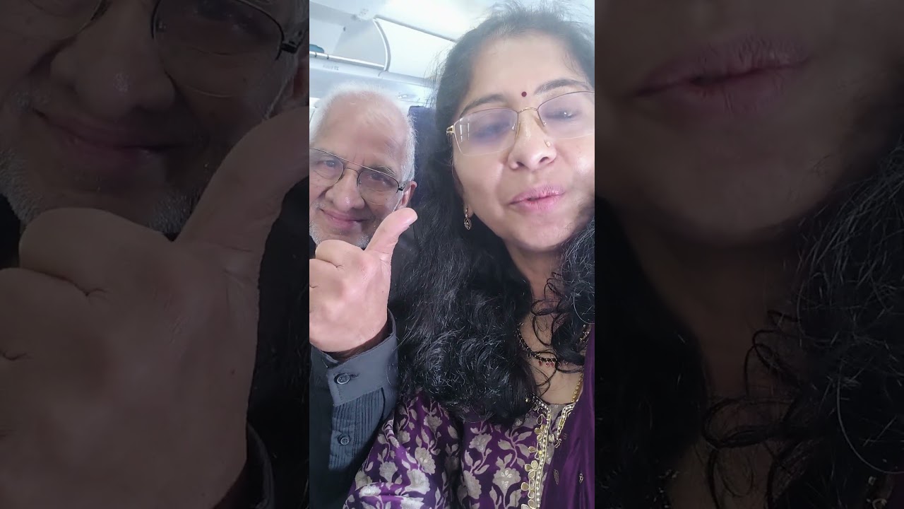 నేనూ మా డాక్టర్ నాన్న in ✈️ flight ఎక్కడికి ఈ పయనం 🤗🥰 #srilutv