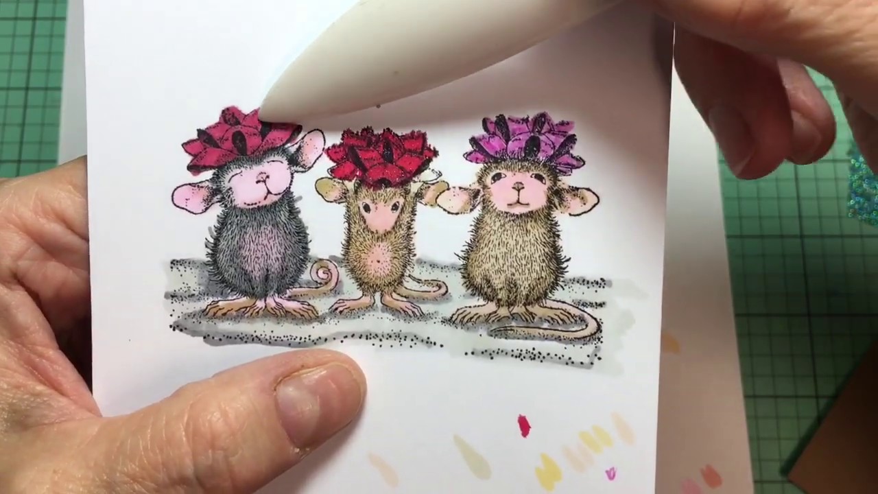 Tuesday Morning House Mouse Using One of the Stamps