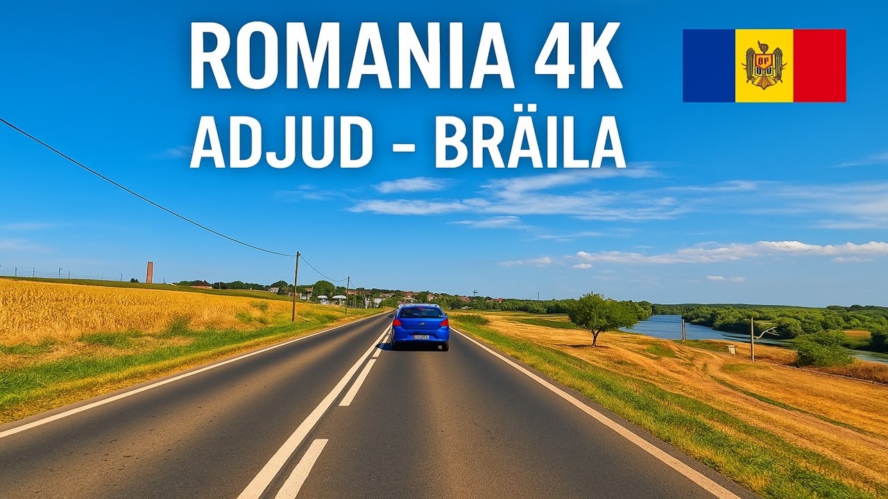🚗 Real-Time Drive | Adjud to Brăila, Romania | 4K UHD