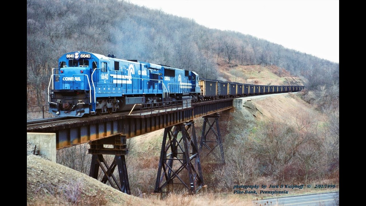 CONRAIL. GE C30-7  &  C36-7  lead the way in the 1990's.