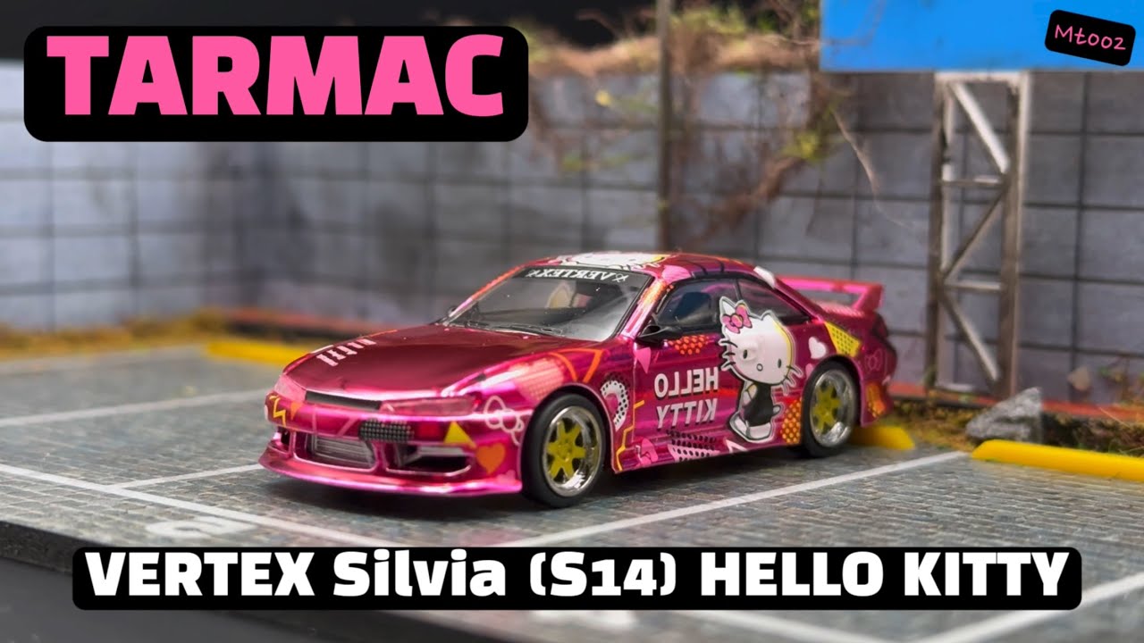 TARMAC VERTEX Silvia(S14) HELLO KITTY / 타막 버텍스 실비아 (s14) 헬로키티🔥 #tarmac #vertex #silvia #hellokitty