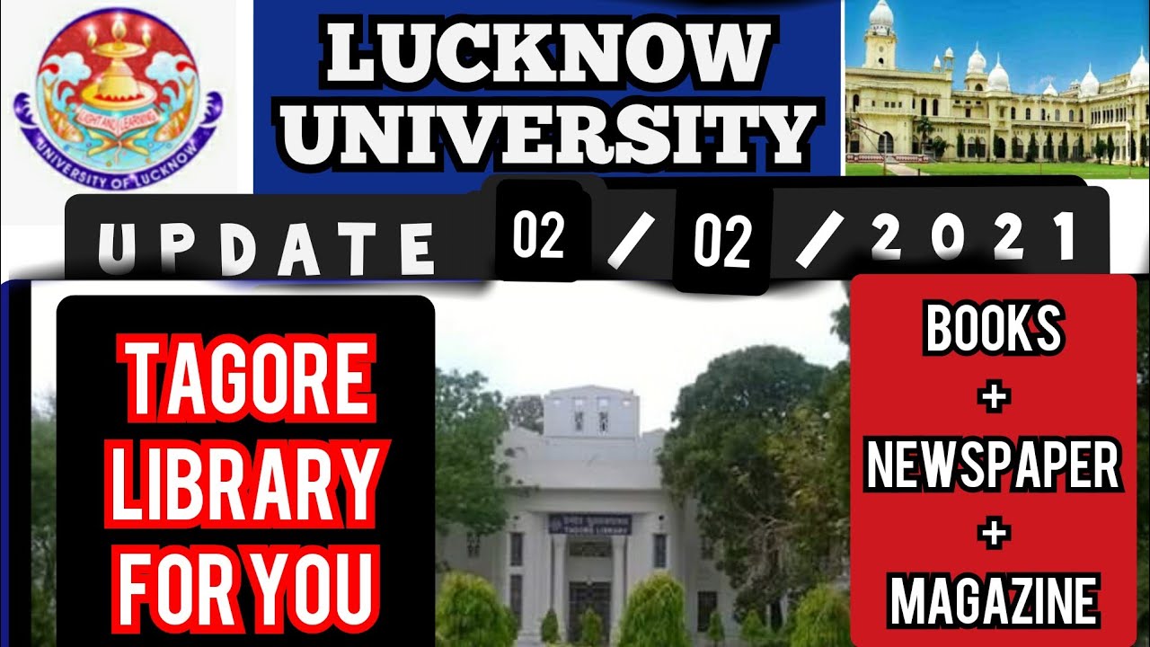 02/02/2021 **Tagore library of Lucknow university || Library of Lucknow University