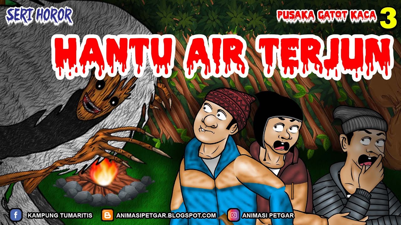 ANIMASI KARTUN HOROR | HANTU AIR TERJUN #33