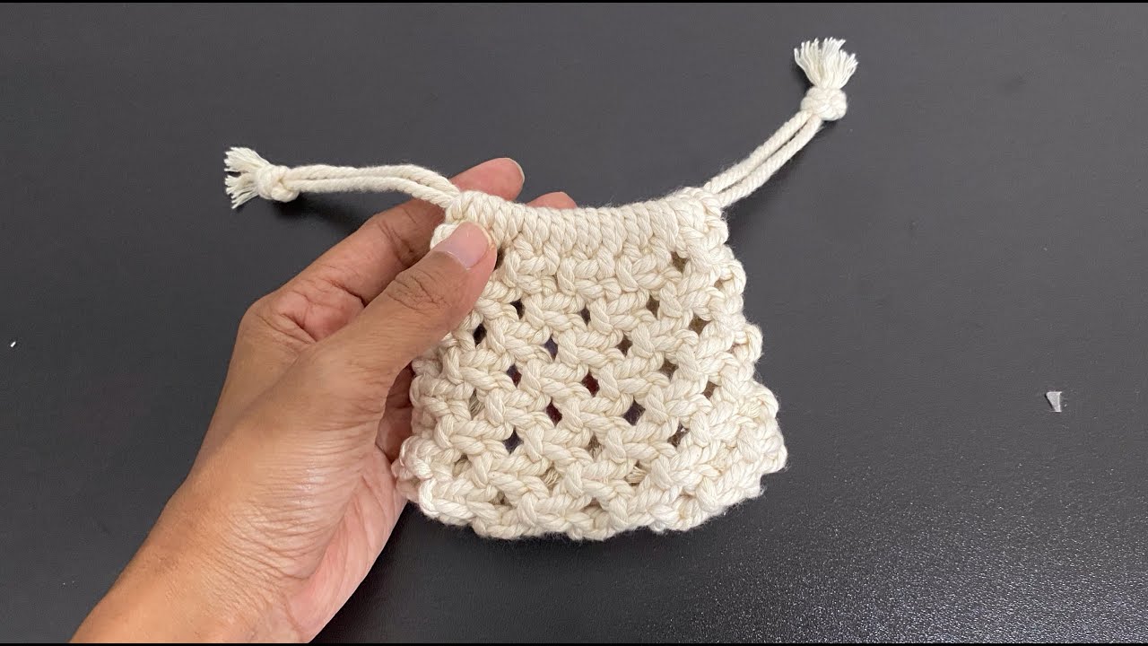 DIY Macrame Mini Pouch || tutorial macrame pouch || DIY macrame