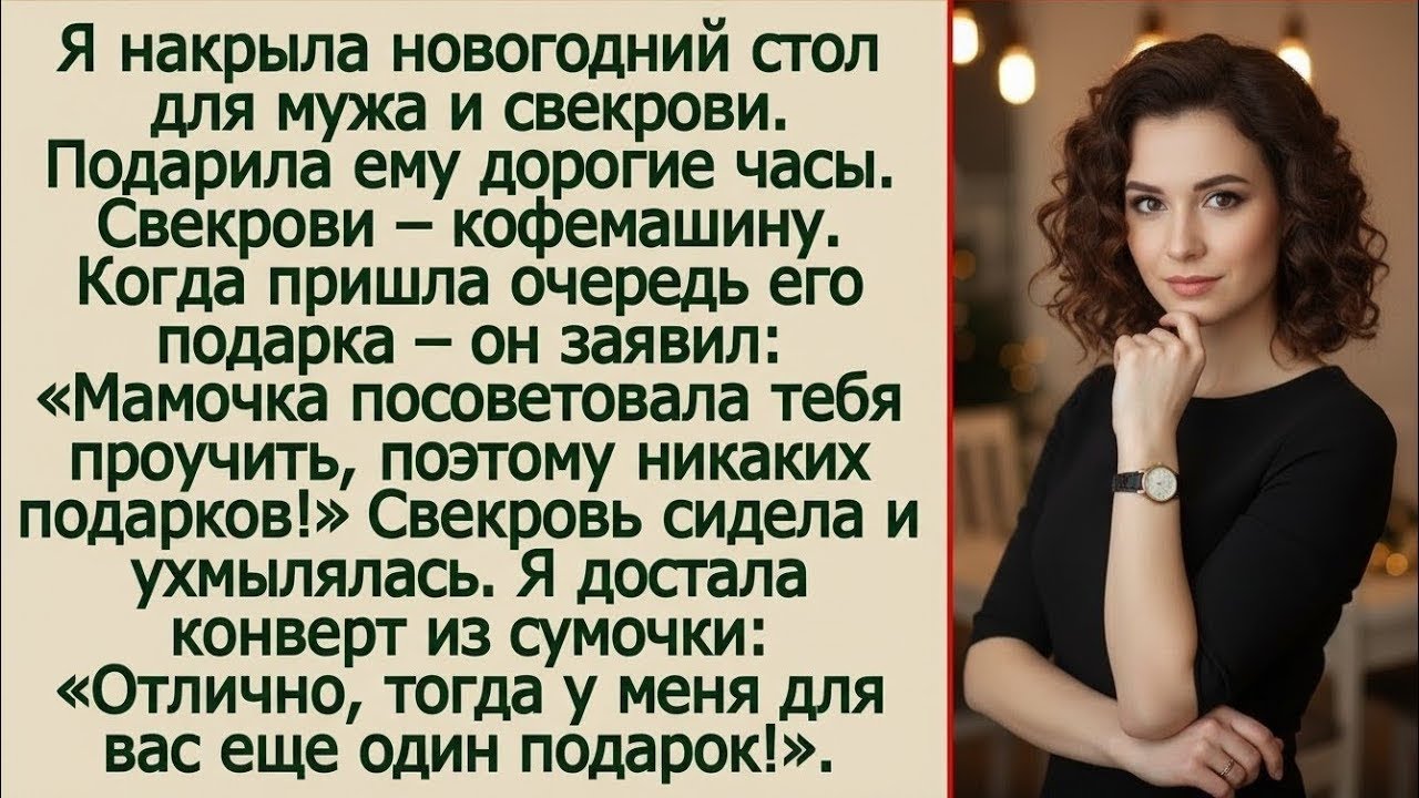 «Я решил тебя проучить — подарка не будет!» 💔 Но он не знал, ЧТО я подарила ему на Новый год…