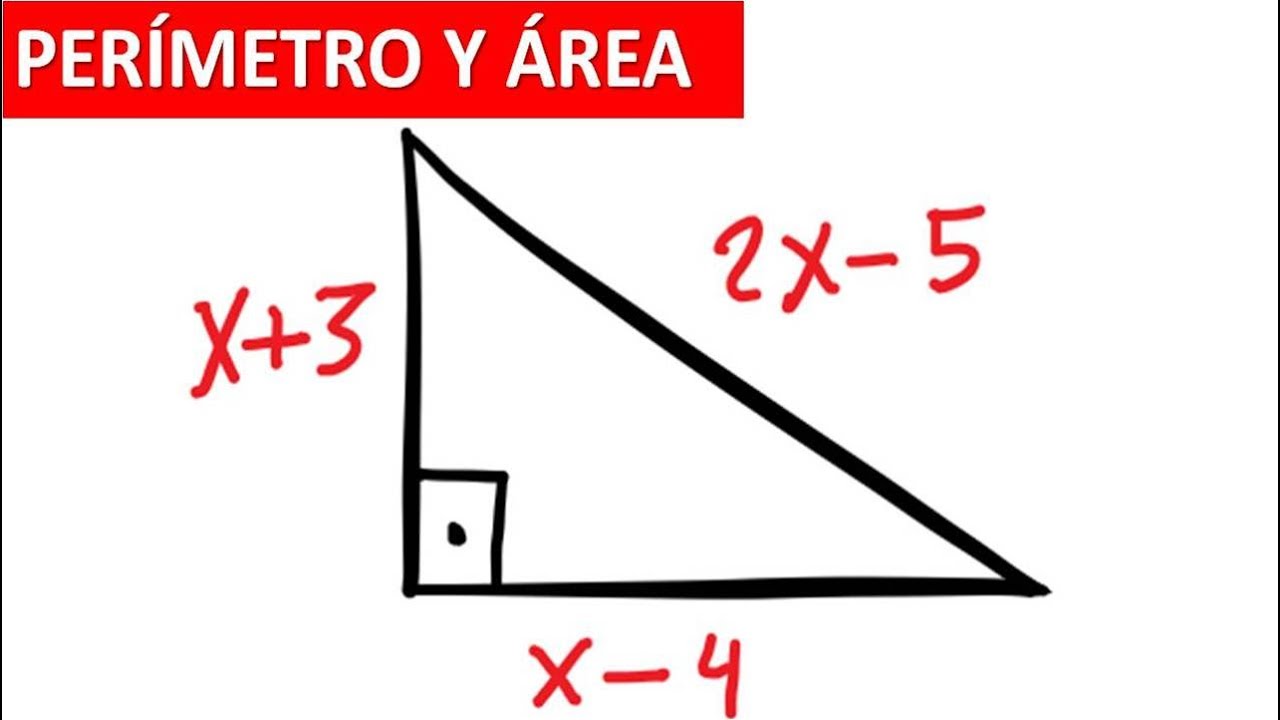 HALLAR EL ÁREA Y EL PERÍMETRO DE UN TRIÁNGULO RECTÁNGULO