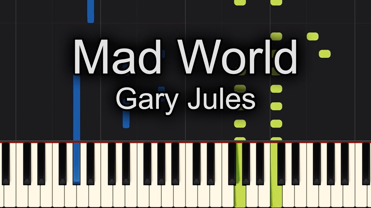Mad World Gary Jules Piano Easy chords