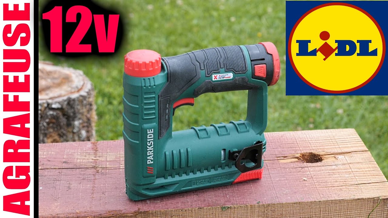 LIDL Аккумуляторный степлер PARKSIDE PAT 12 A1 + test BOSCH TACWISE DEWALT (подзаголовок)