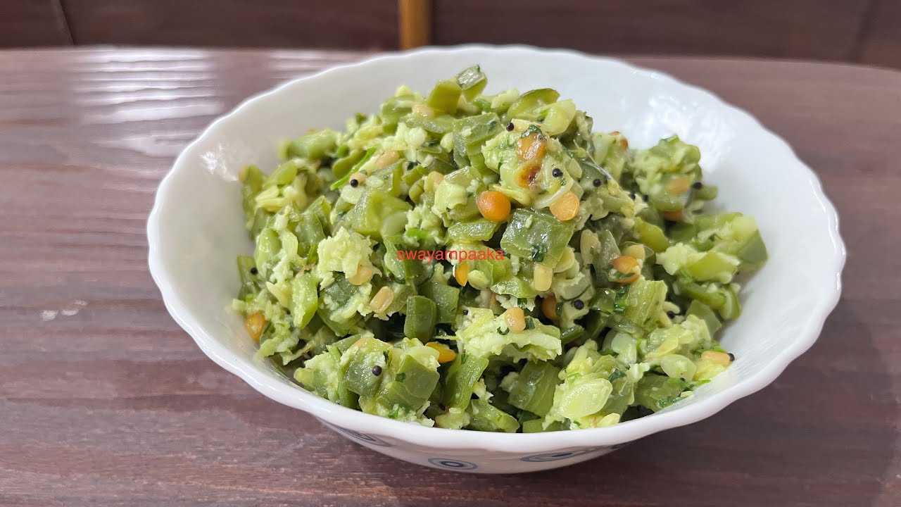 heerekayi palya | ridge gourd palya | vegan recipes