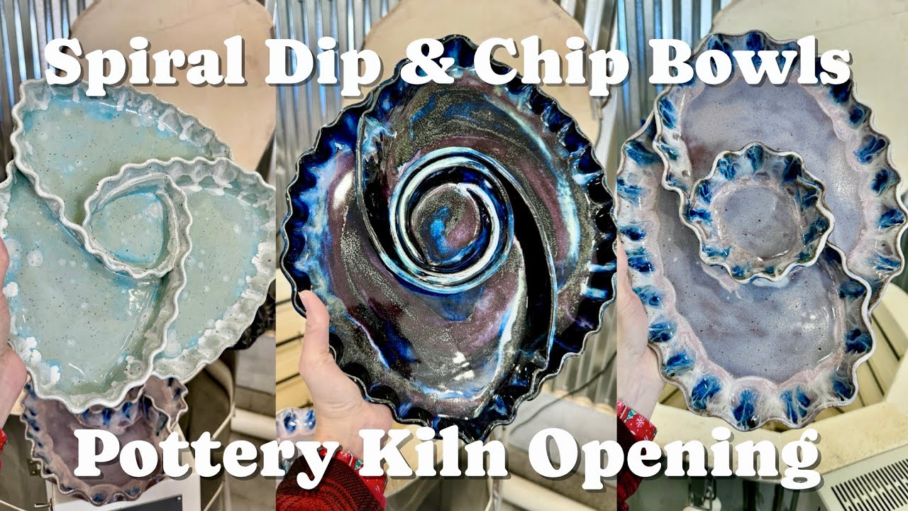 Amazing Glaze Combos for Spiral Dip & Chip Bowls!