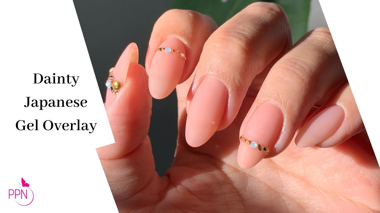 How To Dainty Crystals On Japanese Gel Overlay (Builder Gel)
