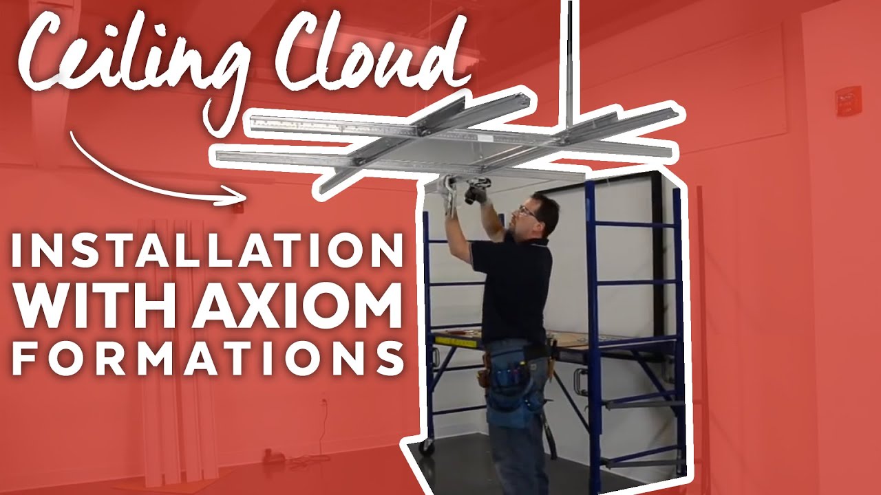 Монтаж потолочных облаков с использованием Axiom Formations | Armstrong Ceiling Solutions