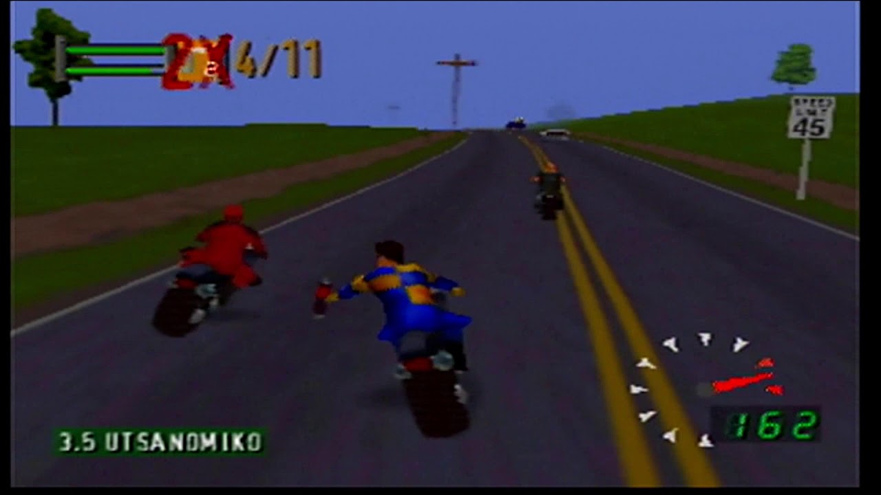Road Rash 64 Funny Crashes