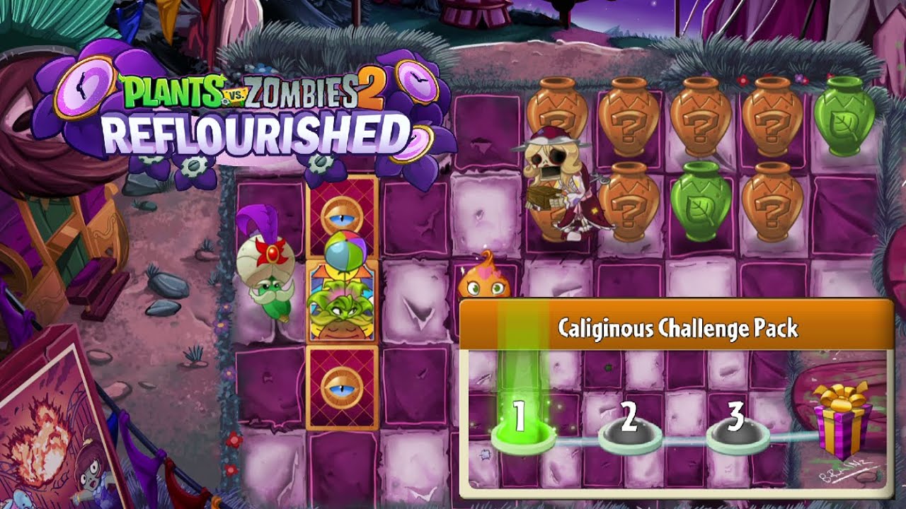 PvZ 2 Reflourished: Caliginous Vasebreaker Challenge Pack